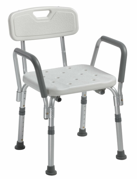drive Shower Chair with Back and Removable Padded Arms