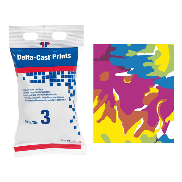 Delta-Cast Prints Pastel Cast Tape, 3 Inch x 4 Yard