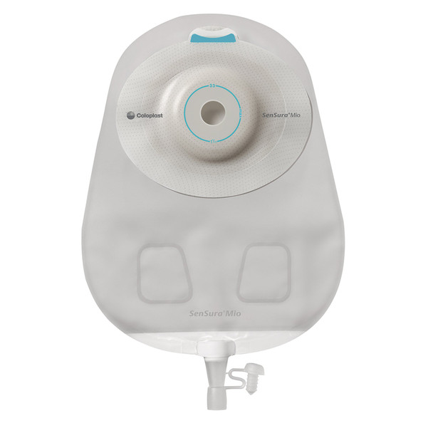 SenSura Mio Convex One-Piece Drainable Transparent Urostomy Pouch, 10½ Inch Length, 3/8 to 2 Inch Stoma