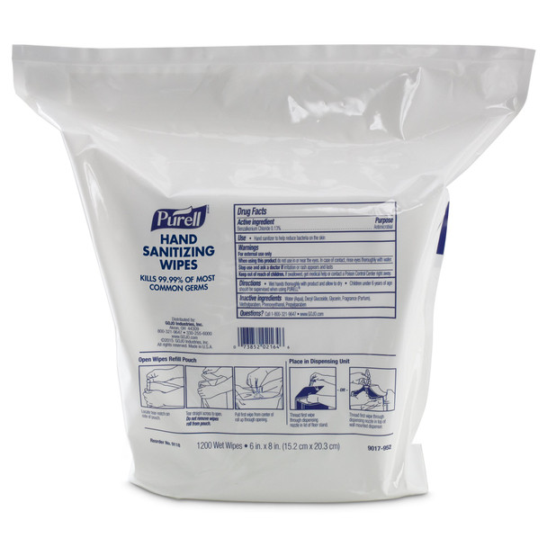 Purell Sanitizing Skin Wipe Refill Pouch