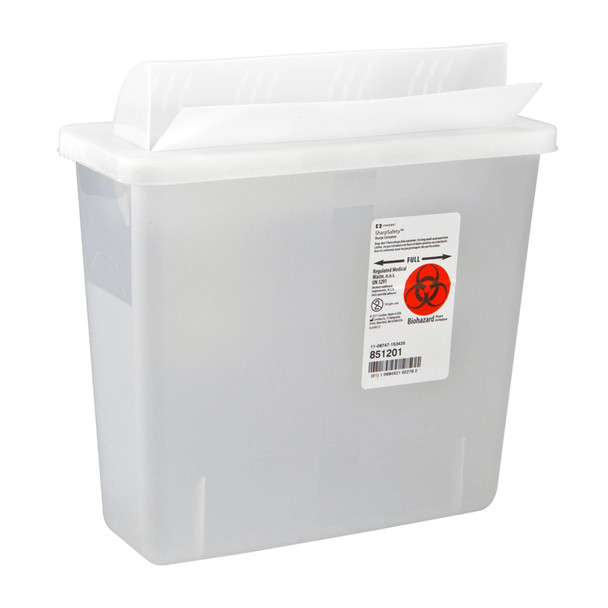 In-Room Multi-purpose Sharps Container, 1-1/4 Gallon, 11 x 10¾ x 4¾ Inch