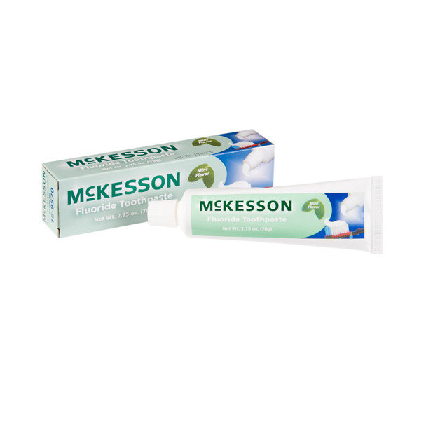 McKesson Toothpaste, Mint Flavor, Tube, 2.75 oz