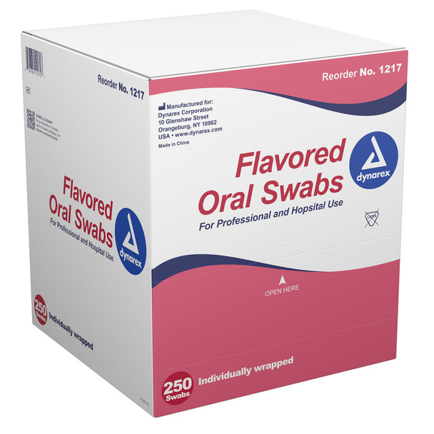 dynarex Oral Swabsticks with Dentrifice