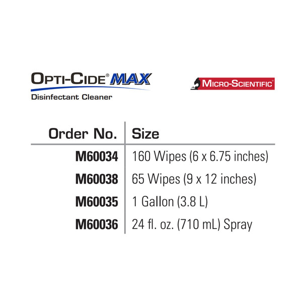 Opti-Cide Max Surface Disinfectant Cleaner Premoistened Alcohol Based Manual Pull Wipe 160 Count Canister Alcohol Scent NonSterile 12/CS