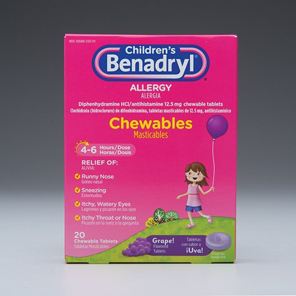 Children's Benadryl Diphenhydramine Children's Allergy Relief