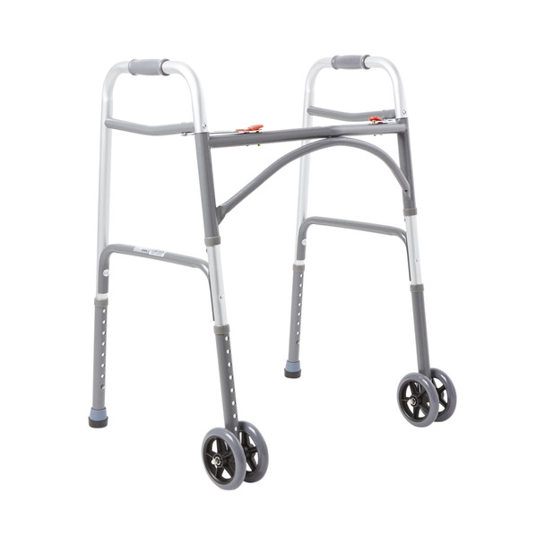 McKesson Steel Bariatric Folding Walker, 32  39 Inch Height