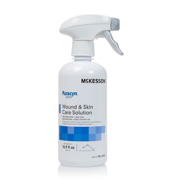 McKesson Puracyn Plus Wound Irrigation Solution, 16.9 oz. Spray Bottle