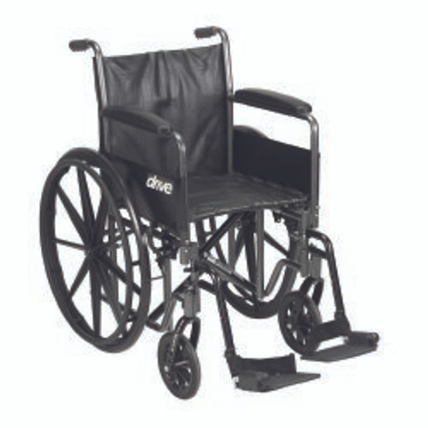 drive Silver Sport 2 Wheelchair, 20 Inch Seat Width