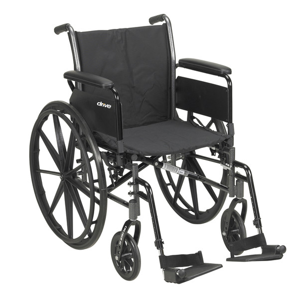 drive Cruiser III Lightweight Wheelchair, 18-inch Seat Width