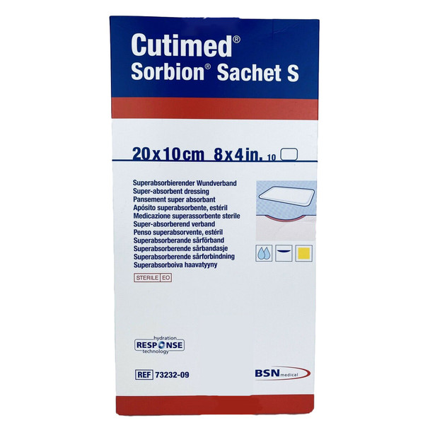 Cutimed Sorbion Sachet S Wound Dressing, 4 x 8 Inch