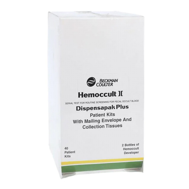 Hemoccult II Dispensapak Plus Fecal Occult Blood Colorectal Cancer Screening Test Kit