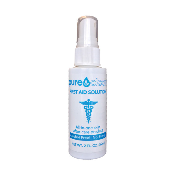pure&clean Next-Generation Hypochlorous Acid Wound Cleanser, 2 oz. Bottle