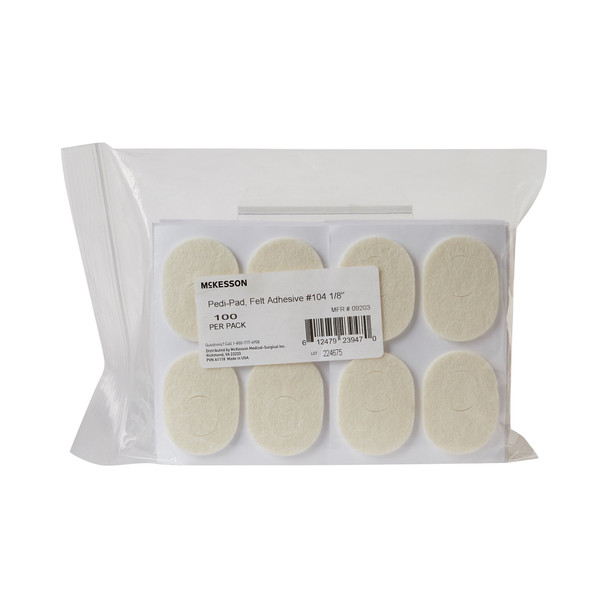 Foot_Pad_PEDI-PAD__FELT_ADH_#104-1/8"_(/8"_(100/PK_40PK/CS)_Ankle__Foot_and_Toe_1111075_9203 Foot_Pad_PEDI-PAD__FELT_ADH_#104-1/8"_(/8"_(100/PK_40PK/CS)_Ankle__Foot_and_Toe_1111075_9203