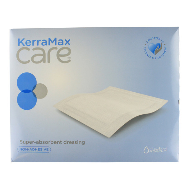 KerraMax Care Gentle Border Super Absorbent Dressing, 6 x 10 Inch