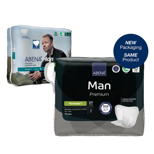 Abena-Man 1 Bladder Control Pad, 11-Inch Length