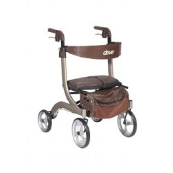 4 Wheel Rollator drive Nitro DLX Champagne Adjustable Height / Lightweight / Folding Aluminum Frame