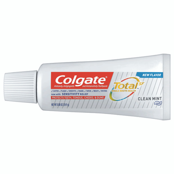 Colgate Total Toothpaste, Clean Mint Flavor, 0.88 oz Tube