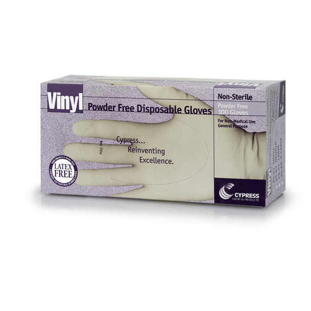 Cypress Vinyl General Purpose Glove, Small, Translucent