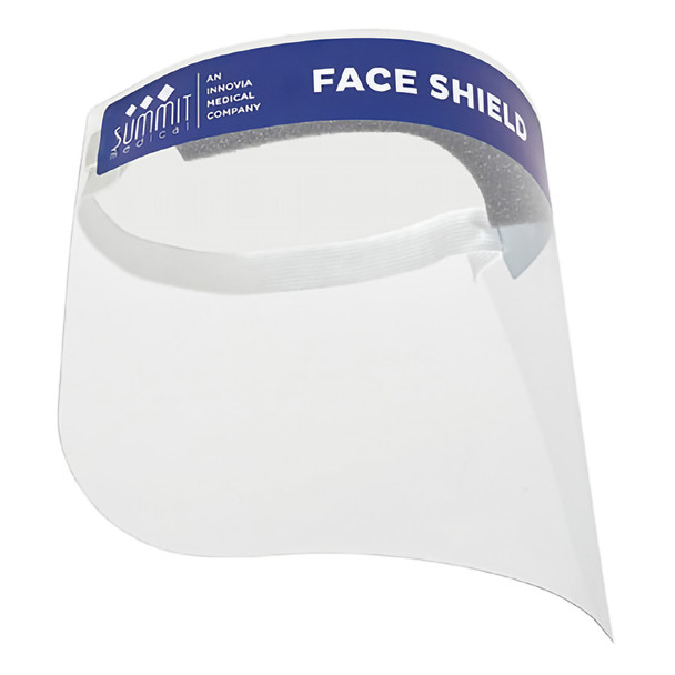Wraparound Face Shield One Size Fits Most Full Length Anti-fog Disposable NonSterile