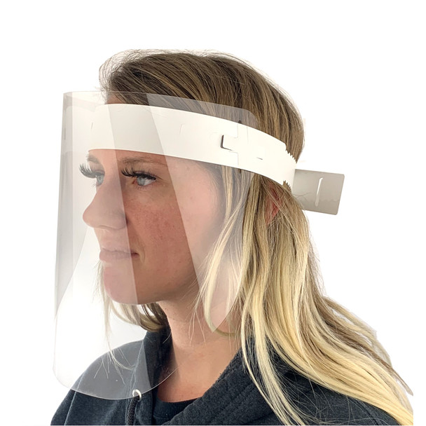 Wraparound Face Shield One Size Fits Most Full Length Disposable NonSterile
