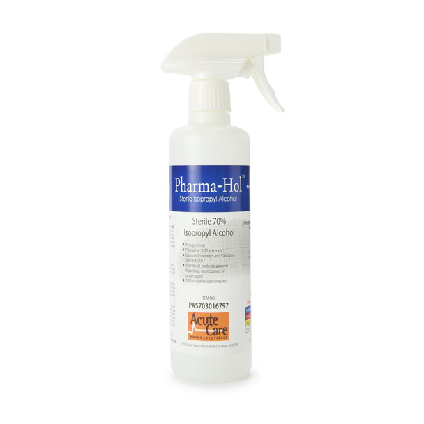 Pharma-Choice Pharma-Hol Surface Disinfectant Cleaner Alcohol Based Pump Spray Liquid 16 oz. Bottle Alcohol Scent Sterile