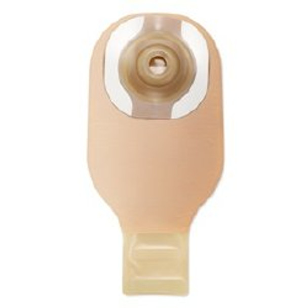 Premier One-Piece Drainable Beige Filtered Ostomy Pouch, 12 Inch Length, 1 Inch Stoma