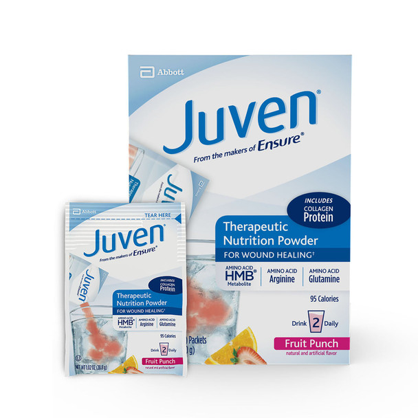 Juven Fruit Punch Arginine/Glutamine Supplement, 1.02-ounce Packet