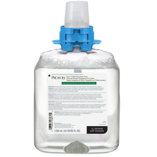 Soap PROVON Green Certified Foaming 1,250 mL Dispenser Refill Bottle Soap Scent