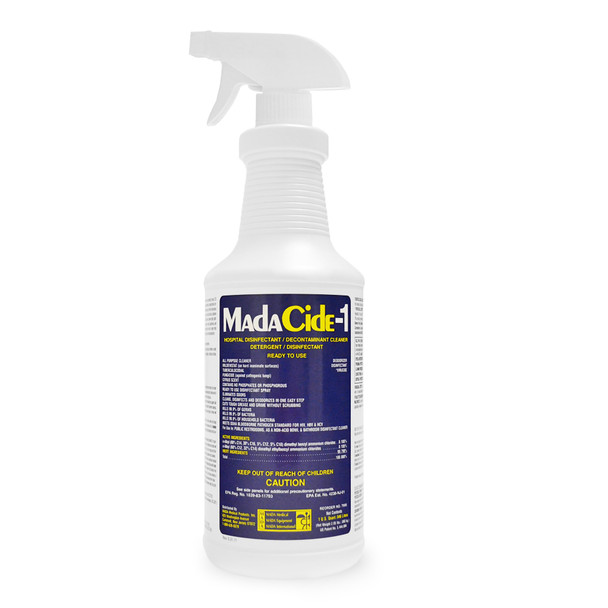 MadaCide-1 Surface Disinfectant Cleaner Broad Spectrum Pump Spray Liquid 32 oz. Bottle Scented NonSterile