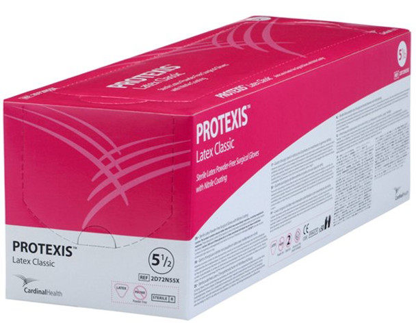 Protexis Latex Classic Surgical Glove, Size 6.5, Cream