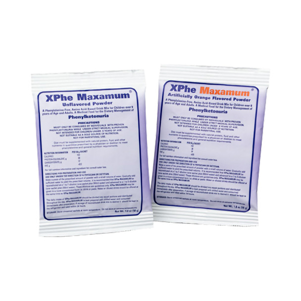 XPhe Maxamum Milk Flavor PKU Oral Supplement, 50-gram Packet