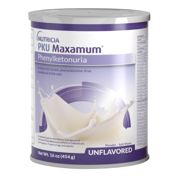 PKU Oral Supplement PKU Maxamum Unflavored 16 oz. Can Powder