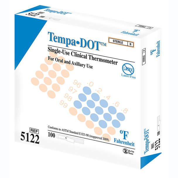 Medical Indicators Tempa·DOT Oral / Axillary Thermometer