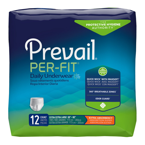 Prevail Per-Fit Extra Absorbent Underwear, 2X-Large