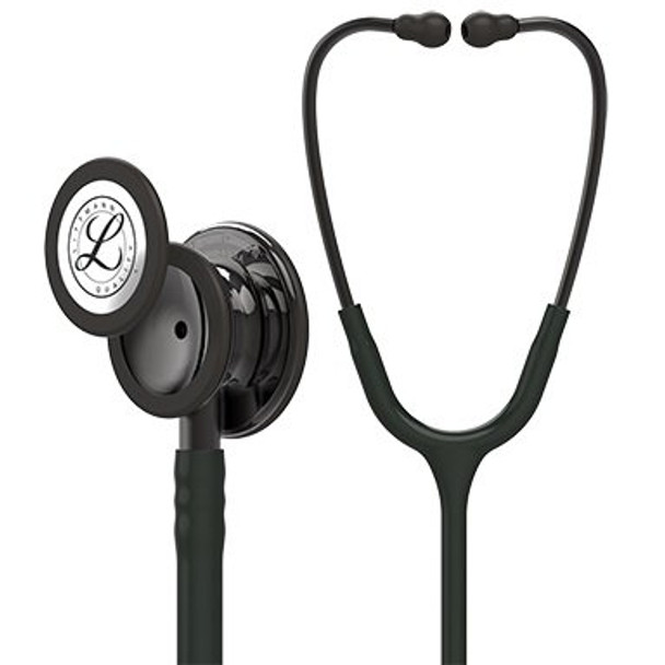 3M Littmann Classic III Monitoring Stethoscope, Smoke-Finish, Black, 27 Inch Single Lumen Tube