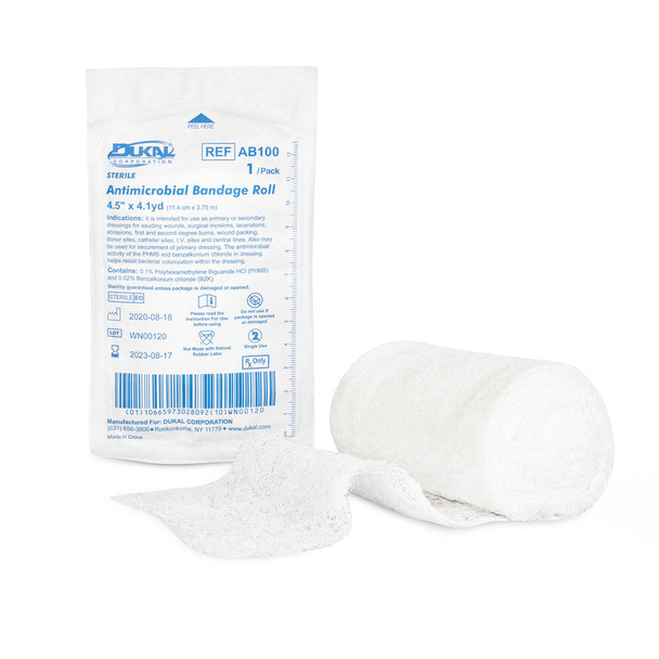 Sterile Antimicrobial Conforming Bandage, 4 Inch x 4-1/10 Yard