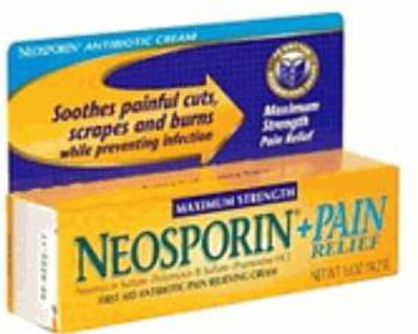 First Aid Antibiotic with Pain Relief Neosporin + Pain Relief Cream 1 oz. Tube