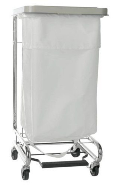 Hamper Stand McKesson General Purpose Rectangular Opening 30 to 33 gal. Capacity Foot Pedal Self-Closing Lid