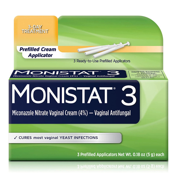 Monistat 3-Day Treatment Vaginal Antifungal Prefilled Cream Applicators