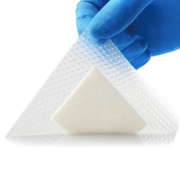 Adhesive Dressing Excel SAP Nonwoven / Silicone / Film 4 X 4 Inch Sterile