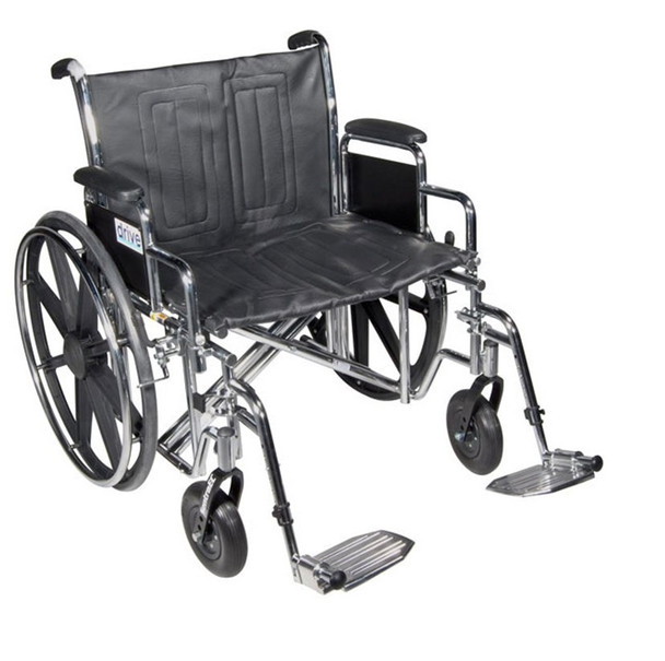 drive Sentra EC HD Bariatric Wheelchair, 24 Inch Seat Width