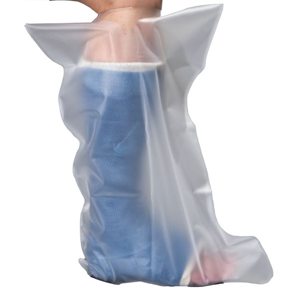 Leg Cast and Bandage Protector AquaShield Half Regular Polyurethane 12-1/2 to 16-1/2 Inch Leg Circumference Above Cast
