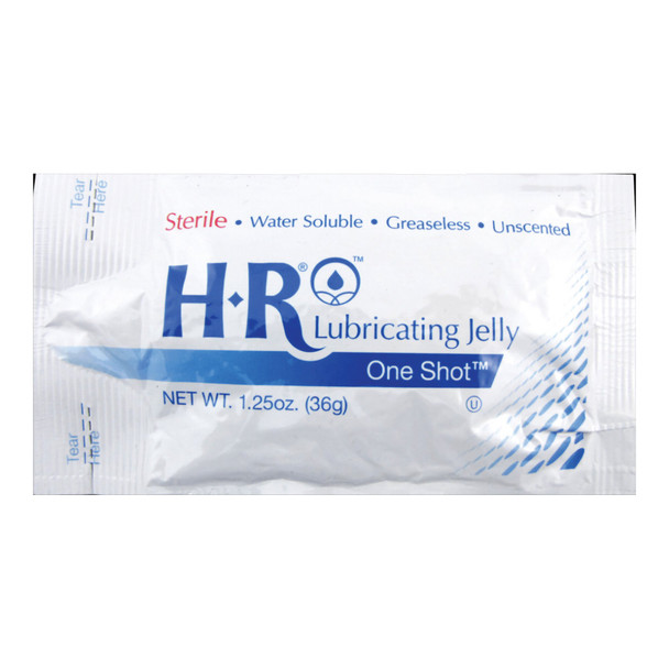 Lubricating Jelly HR One Shot 1.25 oz. Individual Packet Sterile