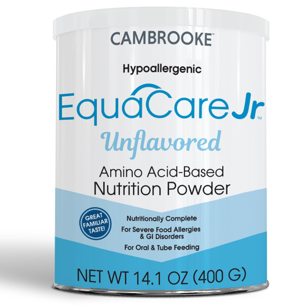 EquaCare Jr Amino Acid Based Pediatric Oral Supplement / Tube Feeding Formula, 14.1-ounce Can