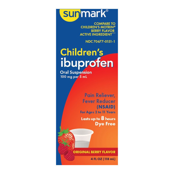 sunmark Ibuprofen Children's Pain Relief, 4-ounce Bottle
