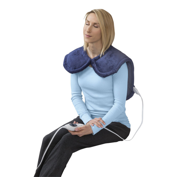 Heating Pad Theracare Neck / Shoulder / Back One Size Fits Most Micro-Plush Fabric Reusable 6/CS