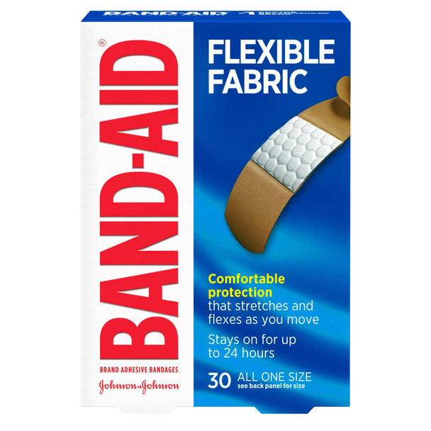 Adhesive Strip Band-Aid Flexible Fabric 3/4 X 3 Inch Fabric Rectangle Tan Sterile