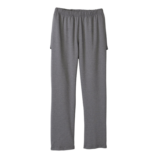 Silverts Women's Open Back Soft Knit Pant, Heather Gray, Small