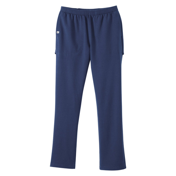 Silverts Women's Open Back Fleece Pant, Navy Blue, Small