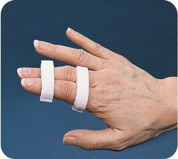 Finger Splint Buddy Splint Adult Small Hook and Loop Strap Closure White
